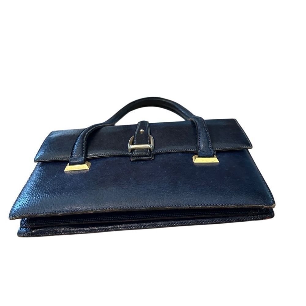 Gucci Blue Satchel with Gold Hardware - Picture 3 of 10